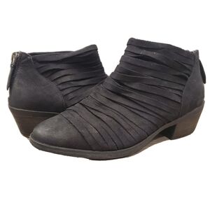 NEW Caslon Leon Wrapped Black Leather Ankl…